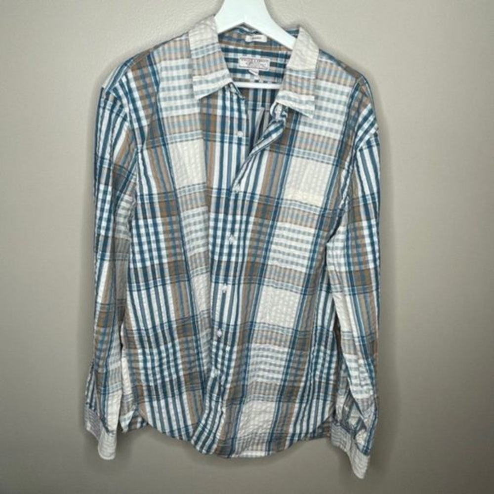 Wallace and Barnes Blue Plaid Shirt - Picture 1 of 3
